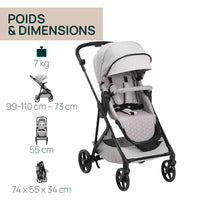 Poussette compacte Seety - Florence Beige