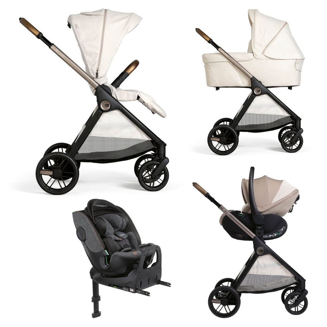Solution complète Bellagio - First-Seat Recline i-Size et Bi-Seat avec base - Amber Glow