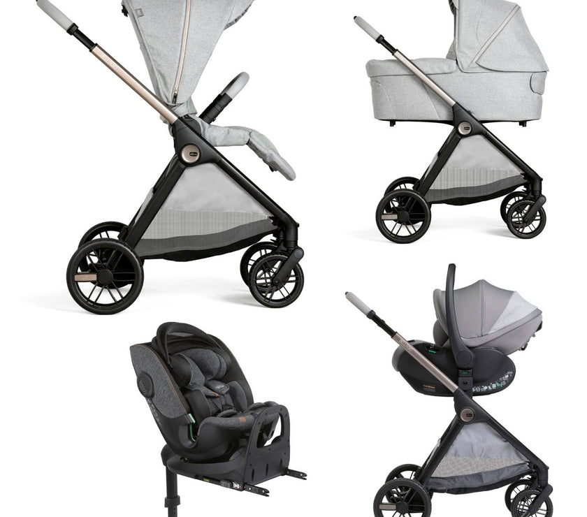 Solution complète Bellagio - First-Seat Recline i-Size et Bi-Seat avec base - Lunar Rock