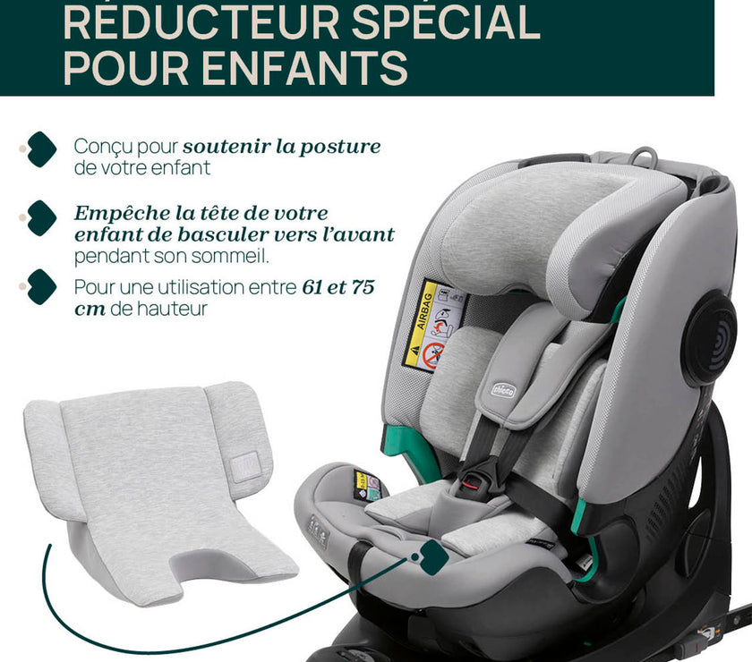 Siège-Auto Groupe 0+/1/2/3 FullSeat & Base Rotative 360 i-Size (40-150 cm) - Lunar Rock