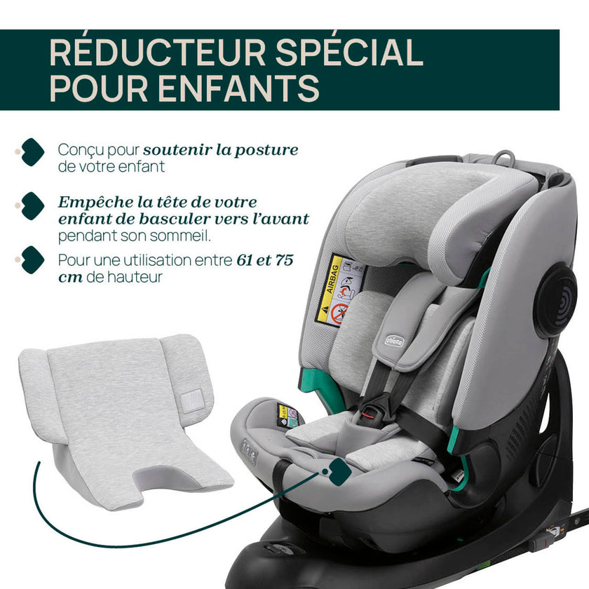 Siège-Auto Groupe 0+/1/2/3 FullSeat & Base Rotative 360 i-Size (40-150 cm) - Lunar Rock