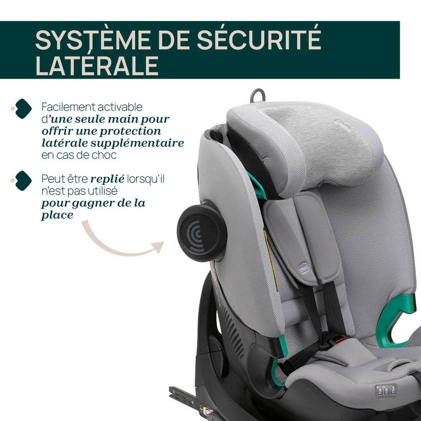 Siège-Auto Groupe 0+/1/2/3 FullSeat & Base Rotative 360 i-Size (40-150 cm) - Lunar Rock