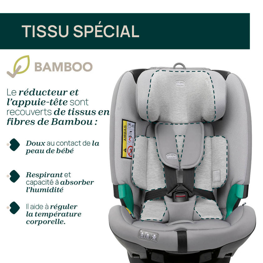 Siège-Auto Groupe 0+/1/2/3 FullSeat & Base Rotative 360 i-Size (40-150 cm) - Lunar Rock