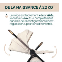 Solution complète Bellagio - First-Seat Recline i-Size et Bi-Seat avec base - Black Satin