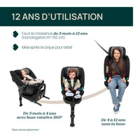 Siege Auto Groupe 0+/1/2/3 FullSeat i-Size Air (61-150 cm) - Noir