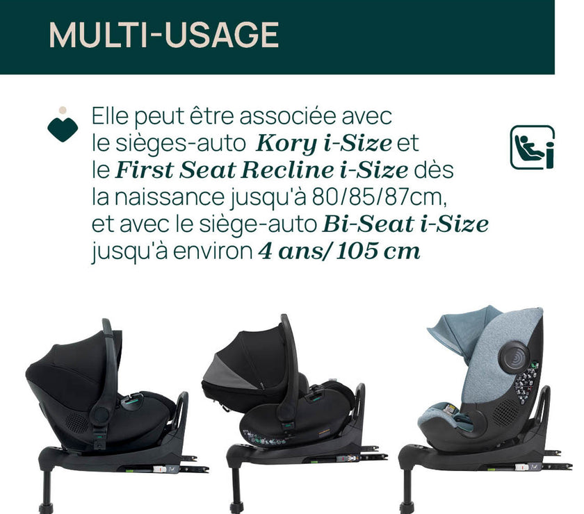 Base Isofix rotative 360 i-Size