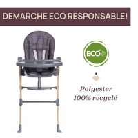 POLLY MAGIC RELAX HIGH CHAIR - GRAPHITE