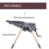 POLLY MAGIC RELAX HIGH CHAIR - GRAPHITE