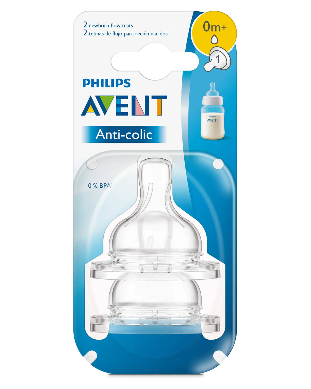 AVENT Lot de 2 Tétines 0 m+ Classic+