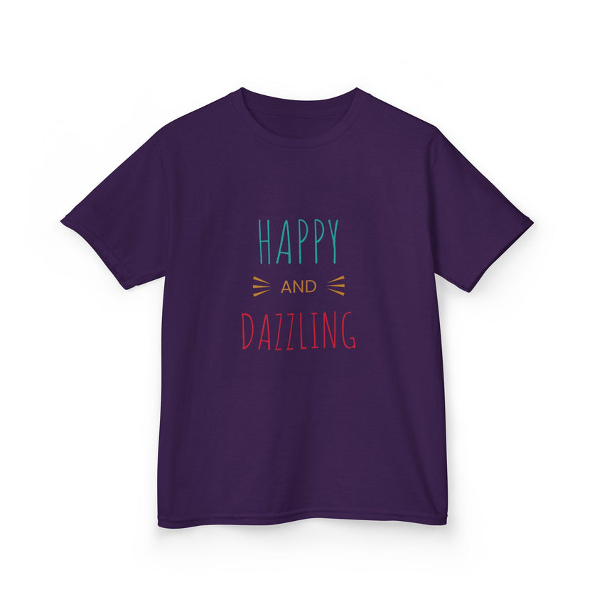T-shirt en Coton "Happy and Dazzling" pour Enfants
