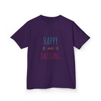 T-shirt en Coton "Happy and Dazzling" pour Enfants