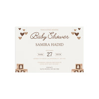 Baby Shower Fine Art Postcards with Cute Babies - Invitation Cards