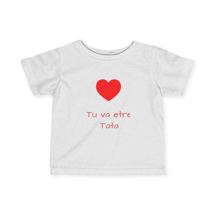 T-Shirt Bébé Personnalisable - Annonce de Grossesse - Tu va etre Tata