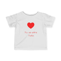 T-Shirt Bébé Personnalisable - Annonce de Grossesse - Tu va etre Tata