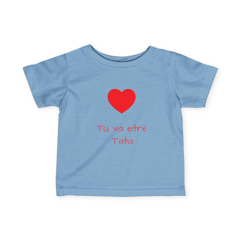 T-Shirt Bébé Personnalisable - Annonce de Grossesse - Tu va etre Tata