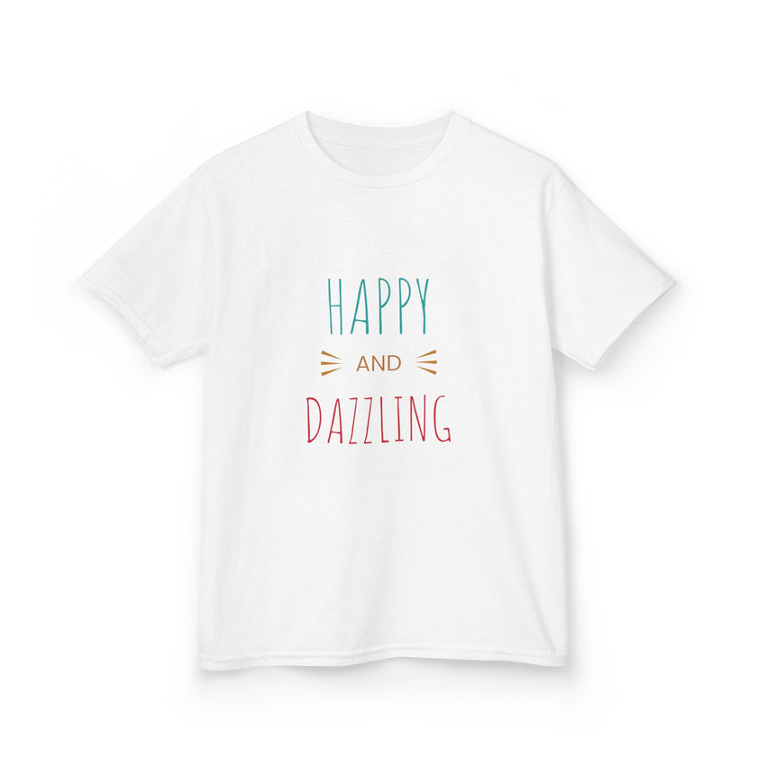T-shirt en Coton "Happy and Dazzling" pour Enfants