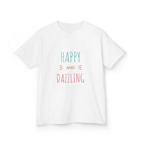 T-shirt en Coton "Happy and Dazzling" pour Enfants