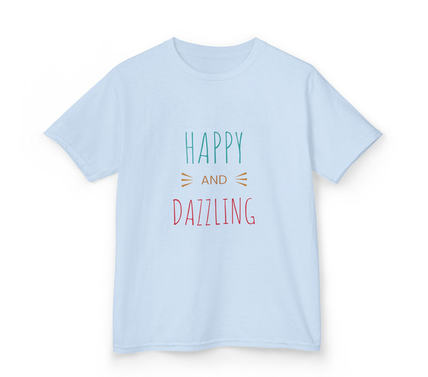 T-shirt en Coton "Happy and Dazzling" pour Enfants