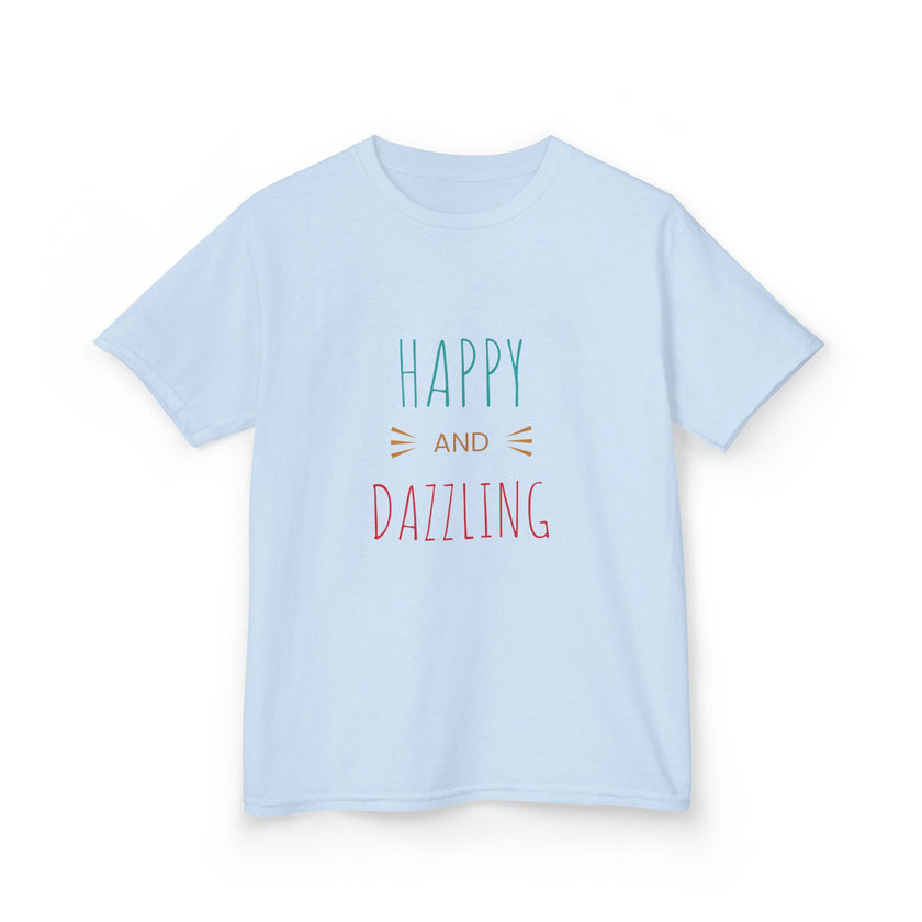 T-shirt en Coton "Happy and Dazzling" pour Enfants