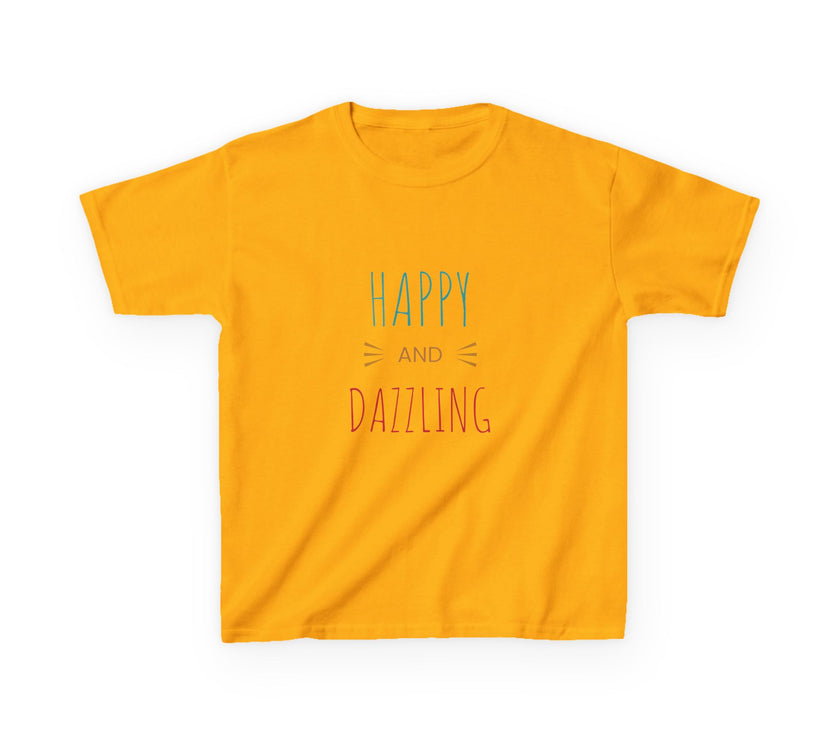 T-shirt en Coton "Happy and Dazzling" pour Enfants
