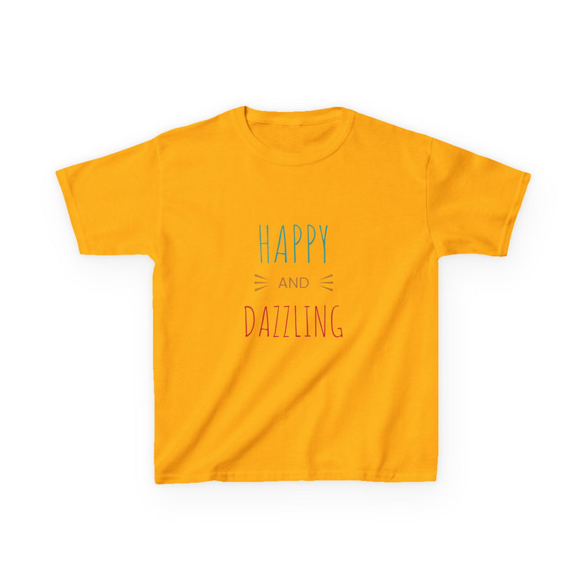 T-shirt en Coton "Happy and Dazzling" pour Enfants