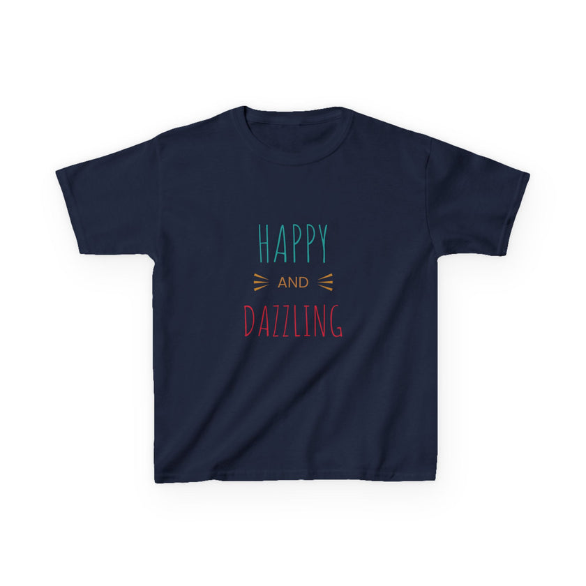 T-shirt en Coton "Happy and Dazzling" pour Enfants
