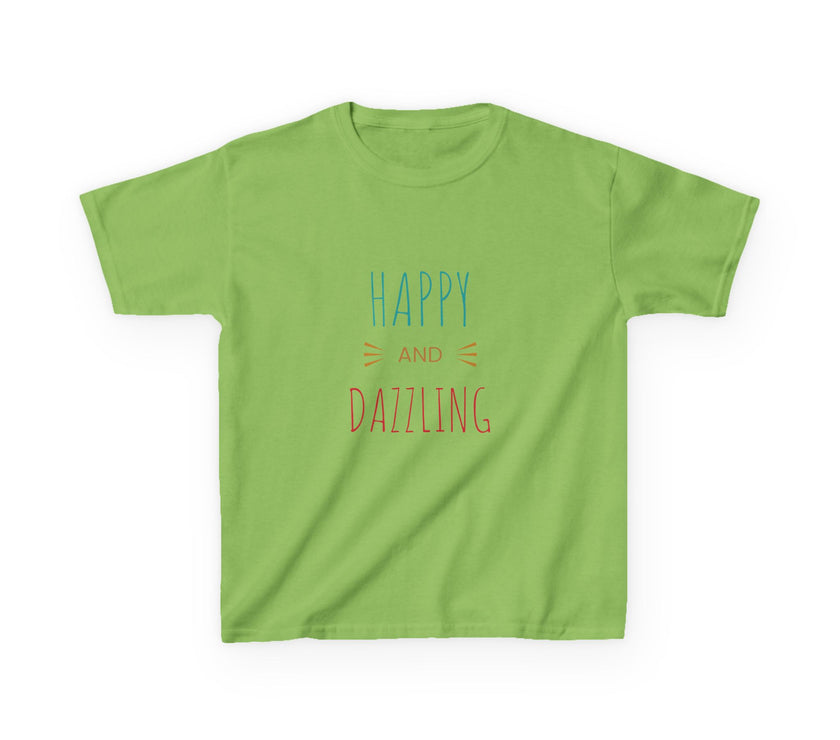 T-shirt en Coton "Happy and Dazzling" pour Enfants