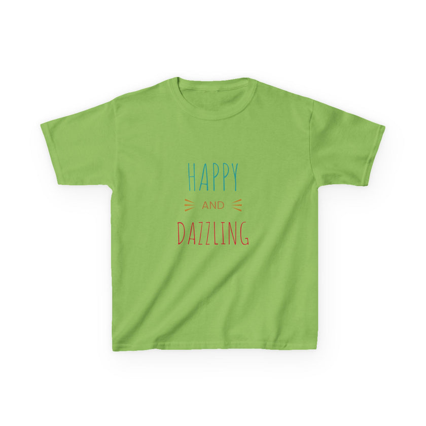 T-shirt en Coton "Happy and Dazzling" pour Enfants