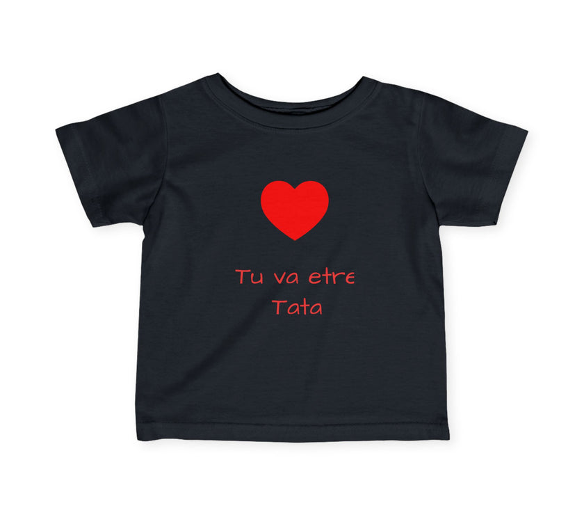 T-Shirt Bébé Personnalisable - Annonce de Grossesse - Tu va etre Tata