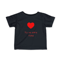 T-Shirt Bébé Personnalisable - Annonce de Grossesse - Tu va etre Tata