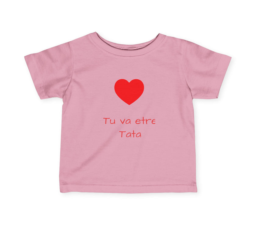 T-Shirt Bébé Personnalisable - Annonce de Grossesse - Tu va etre Tata