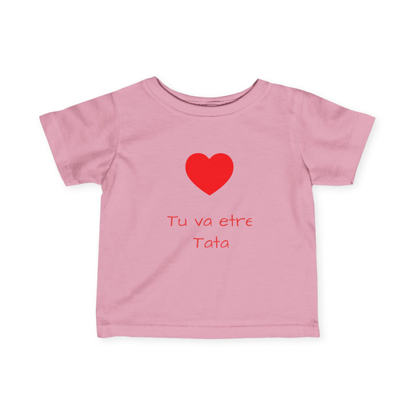 T-Shirt Bébé Personnalisable - Annonce de Grossesse - Tu va etre Tata