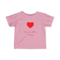 T-Shirt Bébé Personnalisable - Annonce de Grossesse - Tu va etre Tata