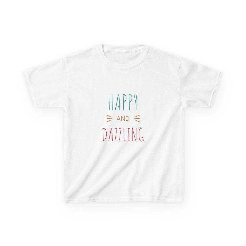 T-shirt en Coton "Happy and Dazzling" pour Enfants