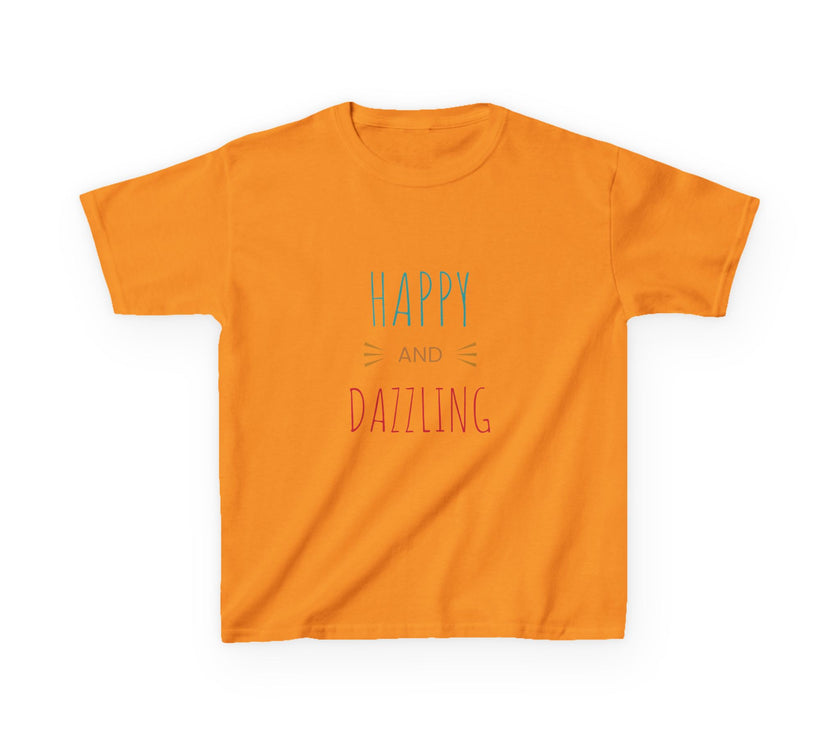 T-shirt en Coton "Happy and Dazzling" pour Enfants