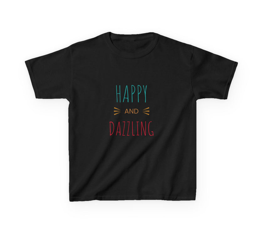 T-shirt en Coton "Happy and Dazzling" pour Enfants