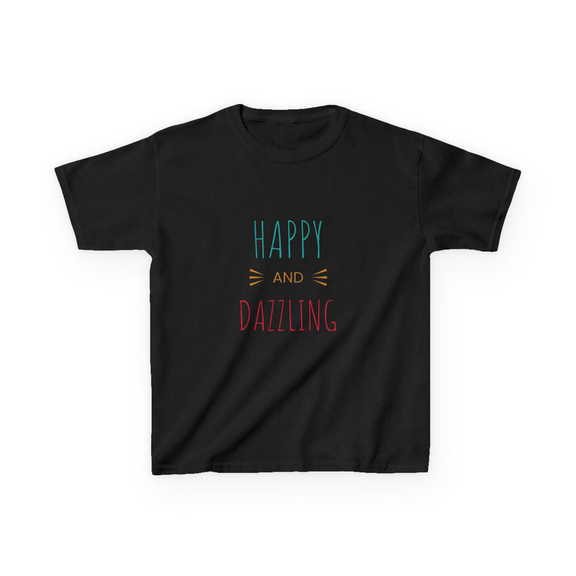 T-shirt en Coton "Happy and Dazzling" pour Enfants