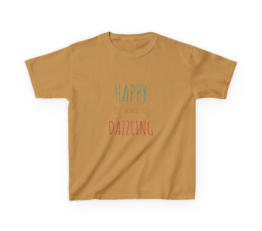 T-shirt en Coton "Happy and Dazzling" pour Enfants
