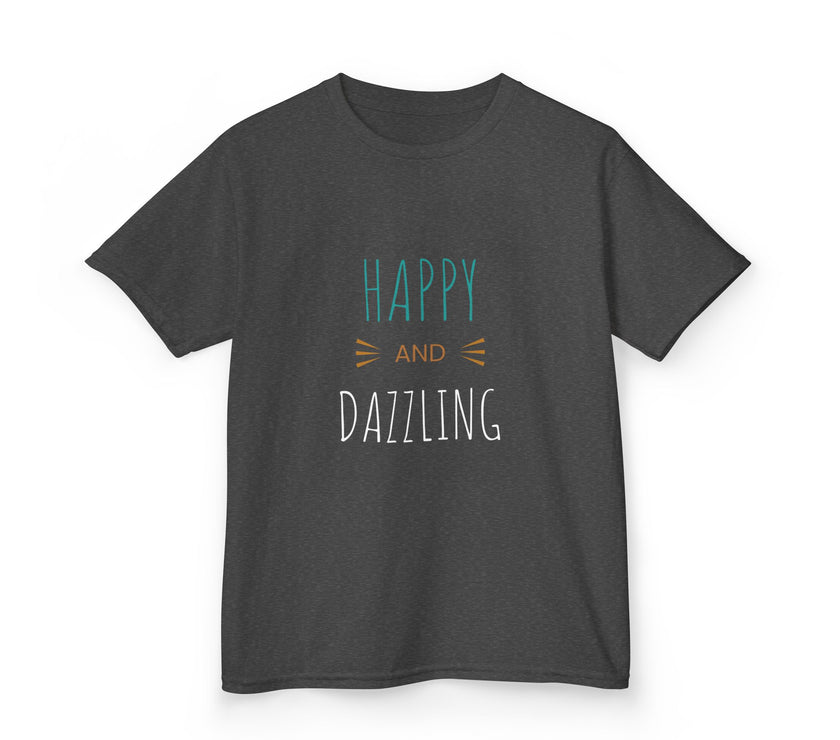 T-shirt en Coton "Happy and Dazzling" pour Enfants