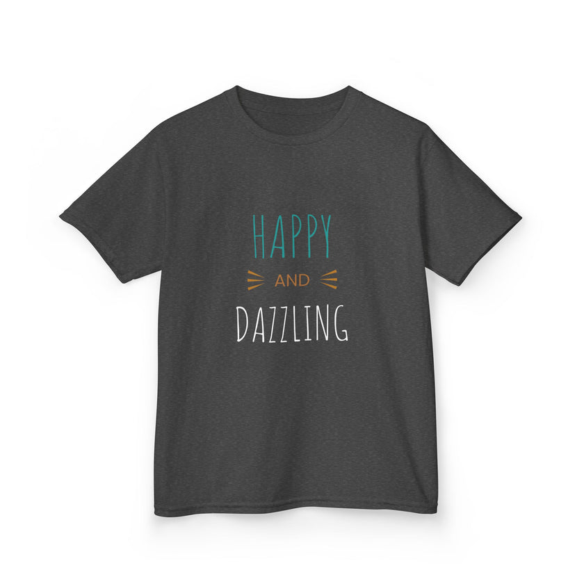 T-shirt en Coton "Happy and Dazzling" pour Enfants