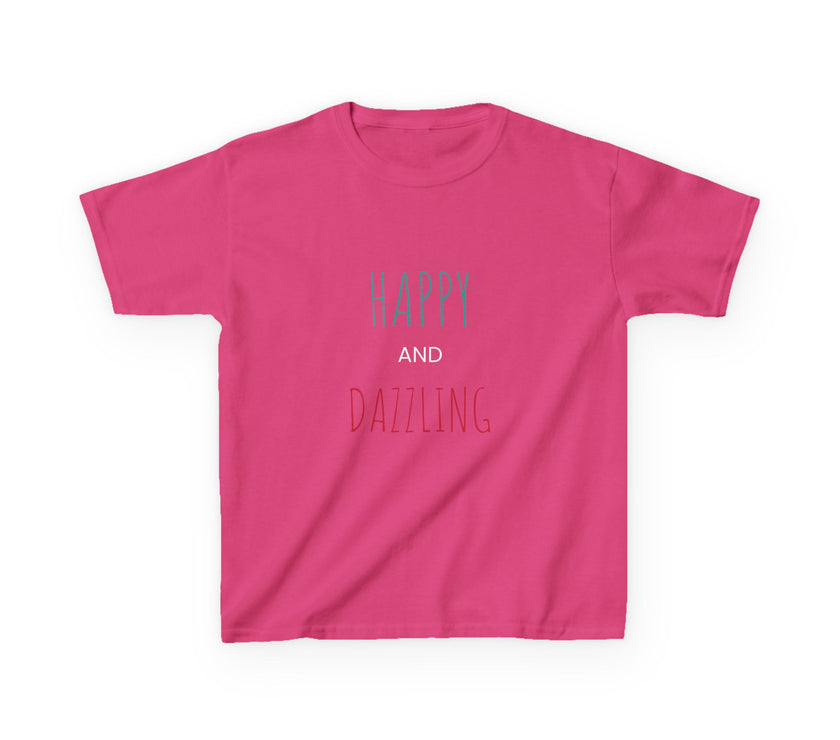 T-shirt en Coton "Happy and Dazzling" pour Enfants