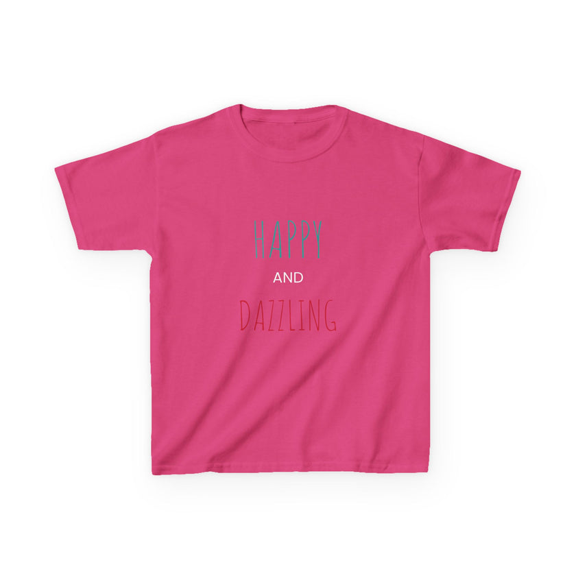 T-shirt en Coton "Happy and Dazzling" pour Enfants