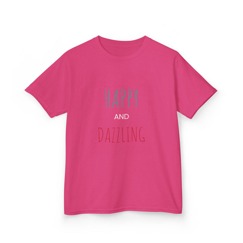 T-shirt en Coton "Happy and Dazzling" pour Enfants