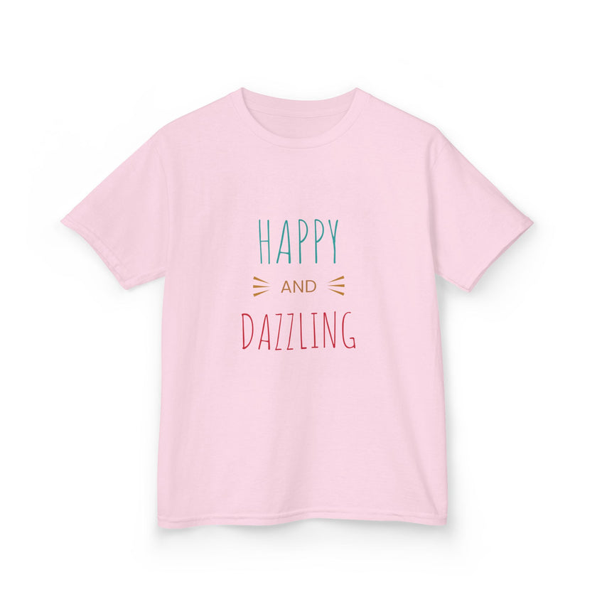 T-shirt en Coton "Happy and Dazzling" pour Enfants