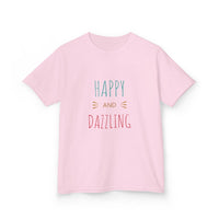 T-shirt en Coton "Happy and Dazzling" pour Enfants