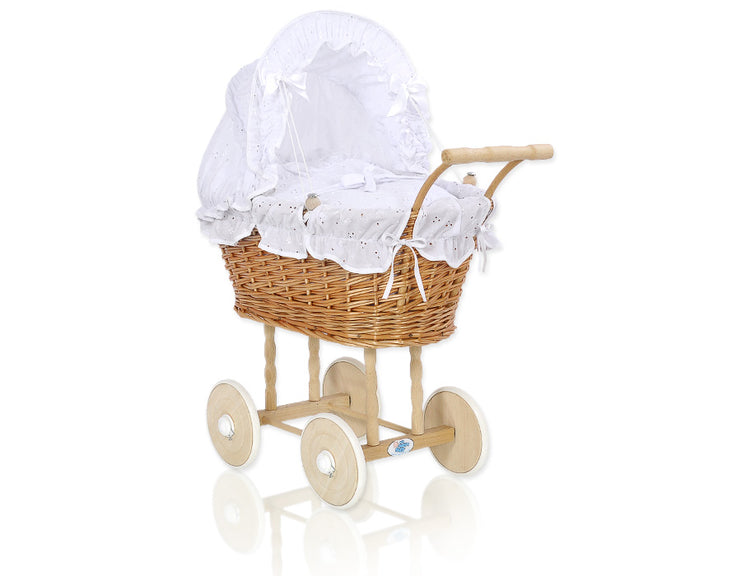 White dolls pram stroller