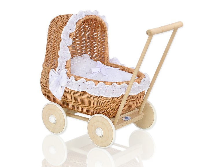 Grey dolls pram stroller