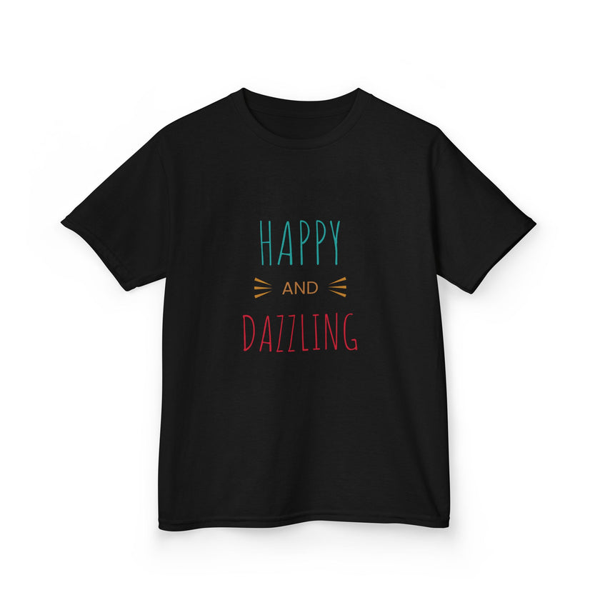T-shirt en Coton "Happy and Dazzling" pour Enfants