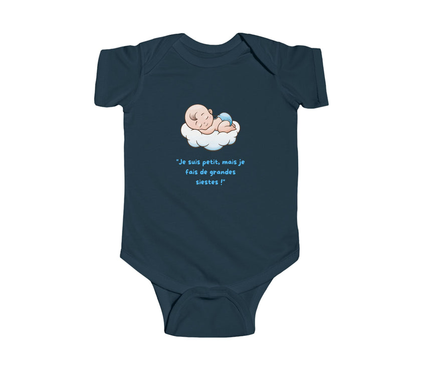 Body bébé "Je suis petit, mais je fais de grandes siestes!"