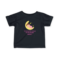 T-Shirt Bébé Fille "Je suis petite, mais je fais de grandes siestes!"